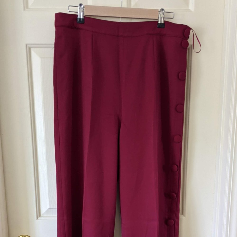 Banned Burgundy Wide Leg Pants